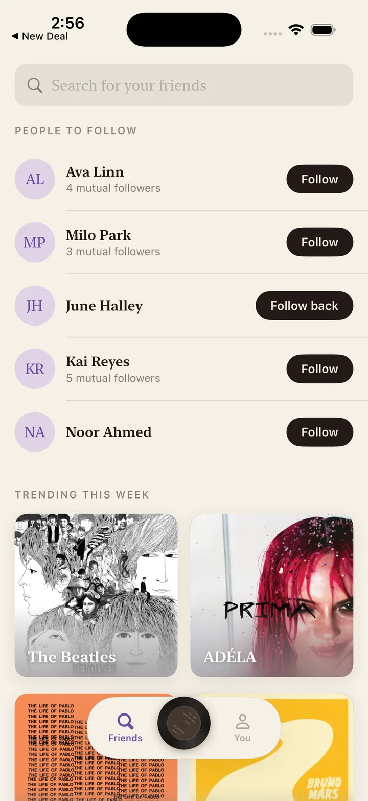 Find friends